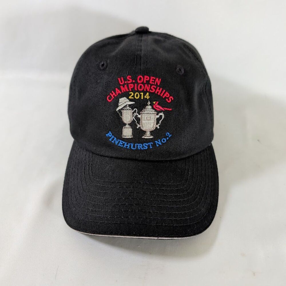 2014 U.S. Open Championships Pinehurst No. 2 Golf Hat Black Adjustable Cap